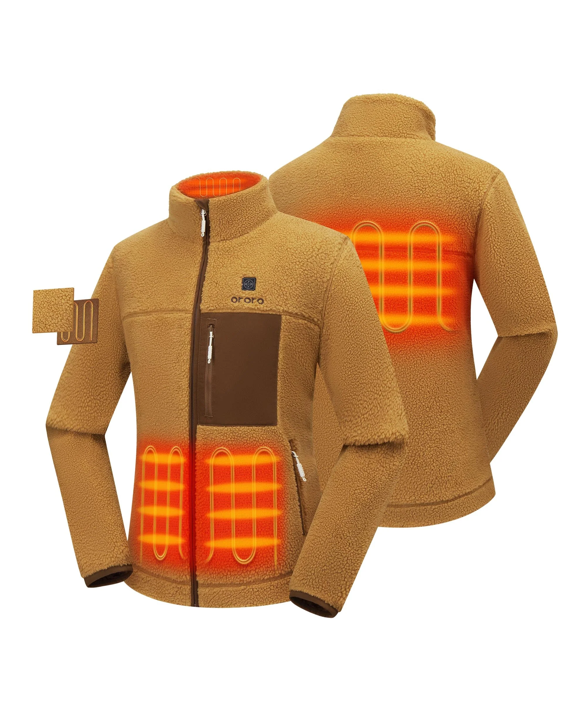 Women's Colorblock Recycled Fleece Heated Jacket (Apparel Only) - Image 20