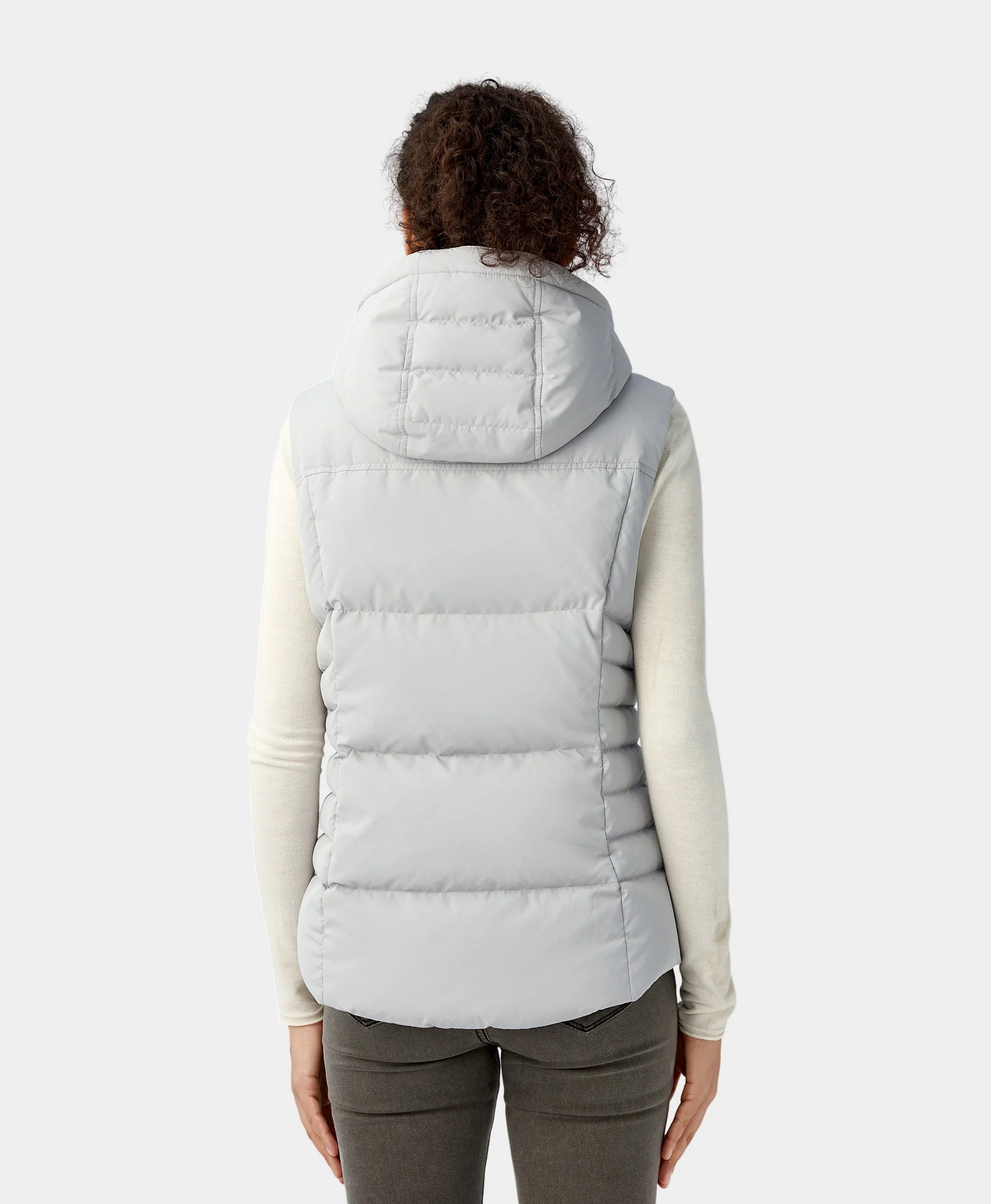 Women's Heated Down Vest - Black/Gray (Apparel Only) - Image 17