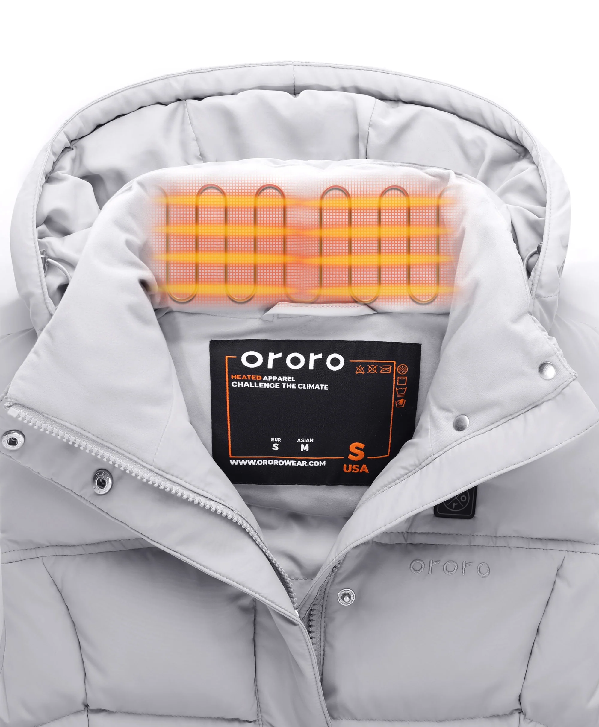 Women's Heated Down Vest - Black/Gray (Apparel Only) - Image 21