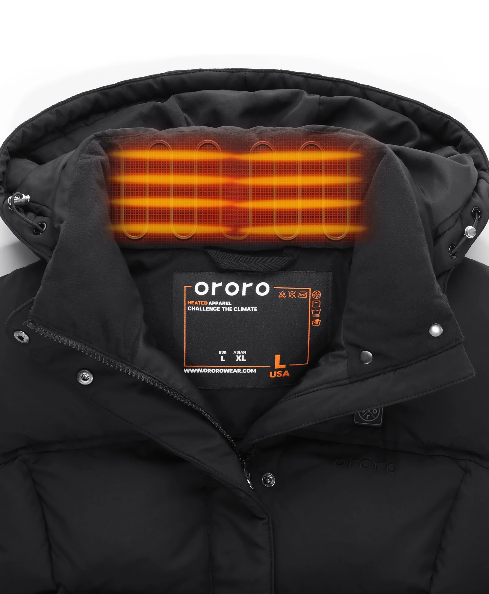 Women's Heated Down Vest - Black/Gray (Apparel Only) - Image 8