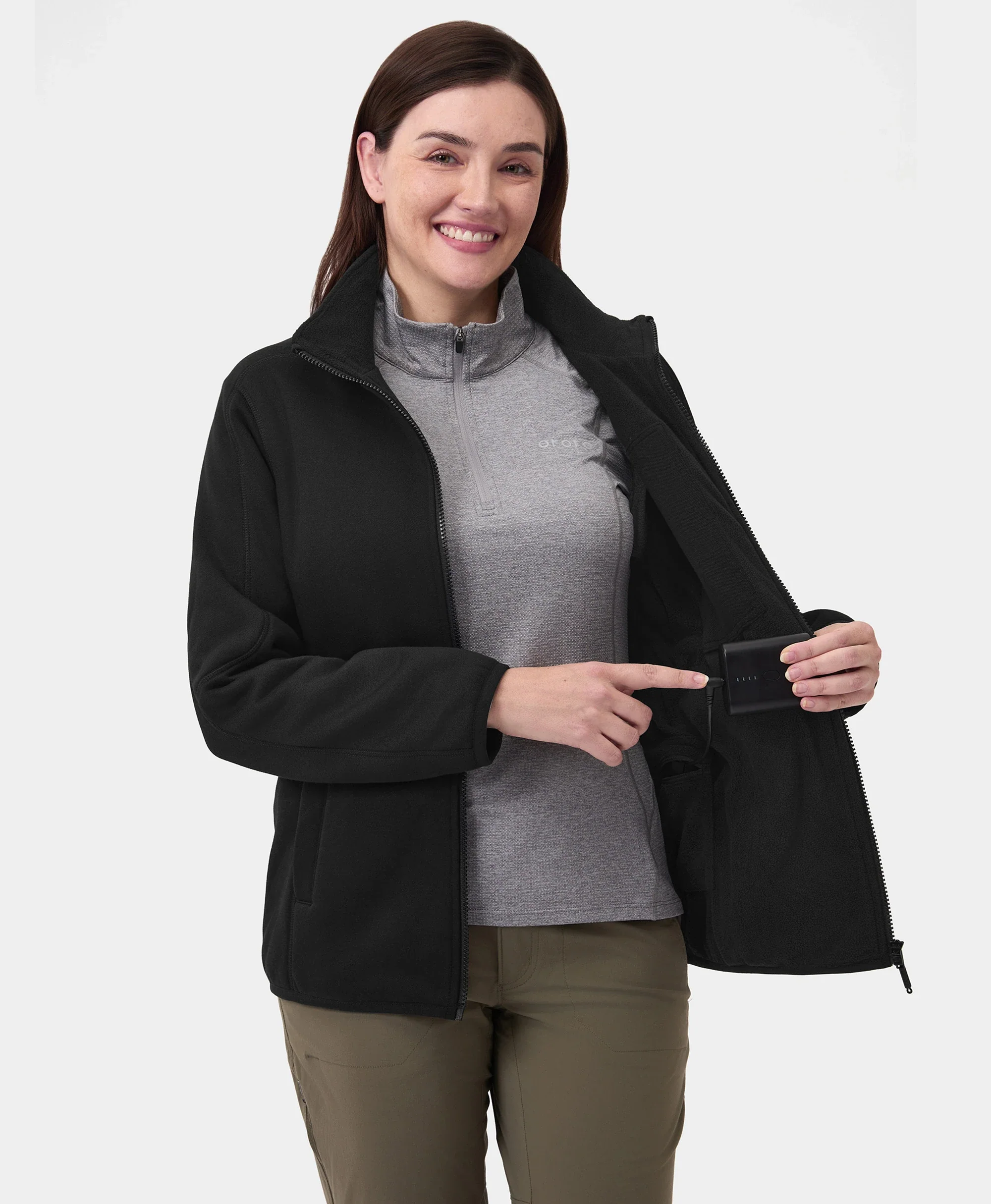 Women's Heated Full-Zip Fleece Jacket (Apparel Only) - Image 4