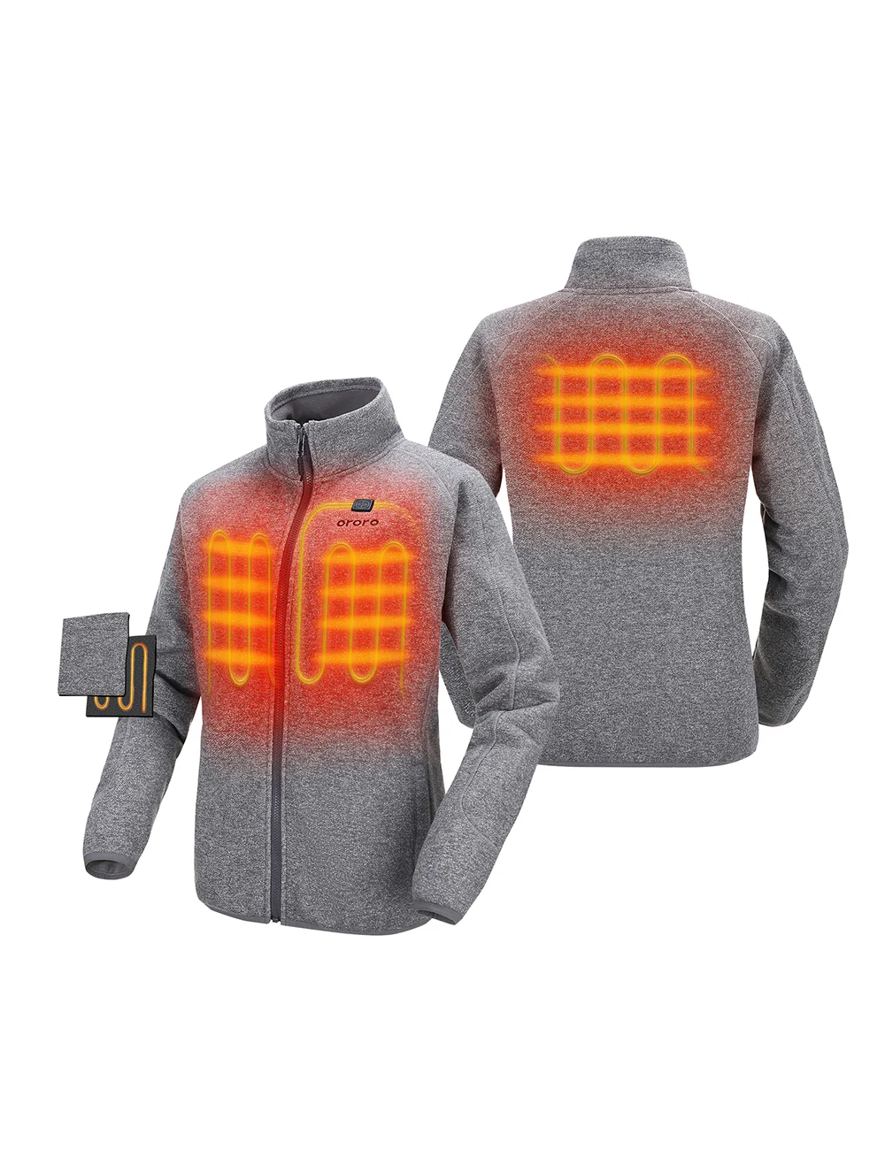Women's Heated Full-Zip Fleece Jacket (Final Sale) - Image 2