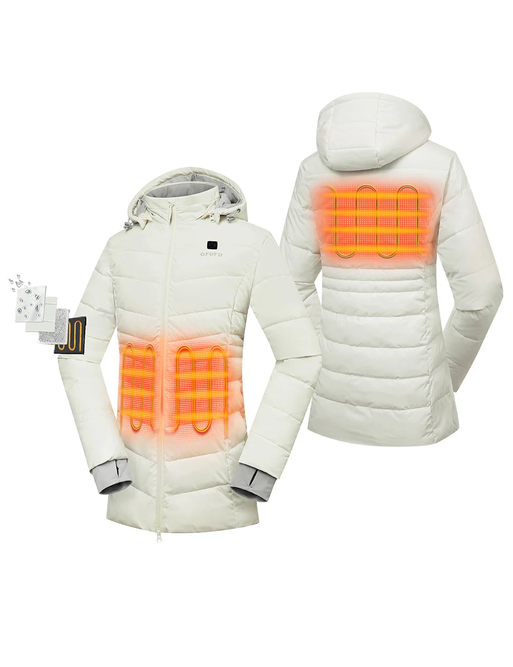 Women's Heated Puffer Parka Jacket (Apparel Only) - Image 11