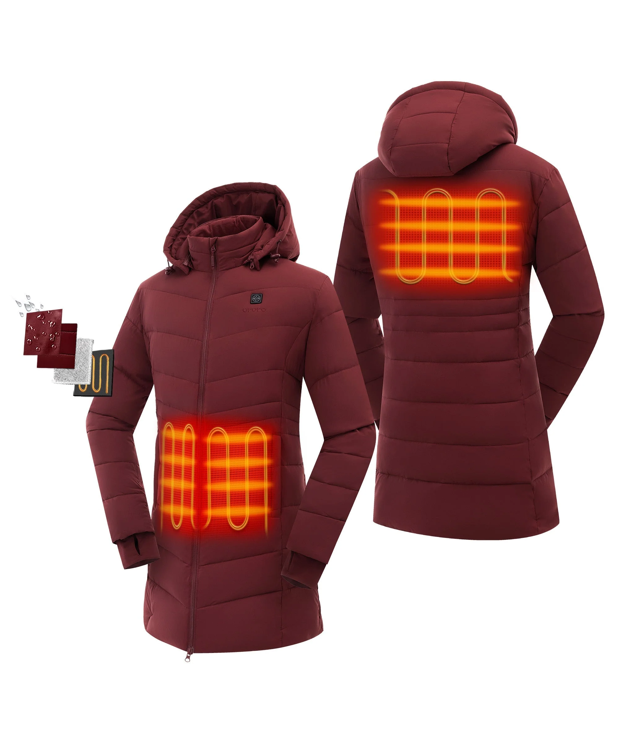Women's Heated Puffer Parka Jacket (Apparel Only) - Image 23