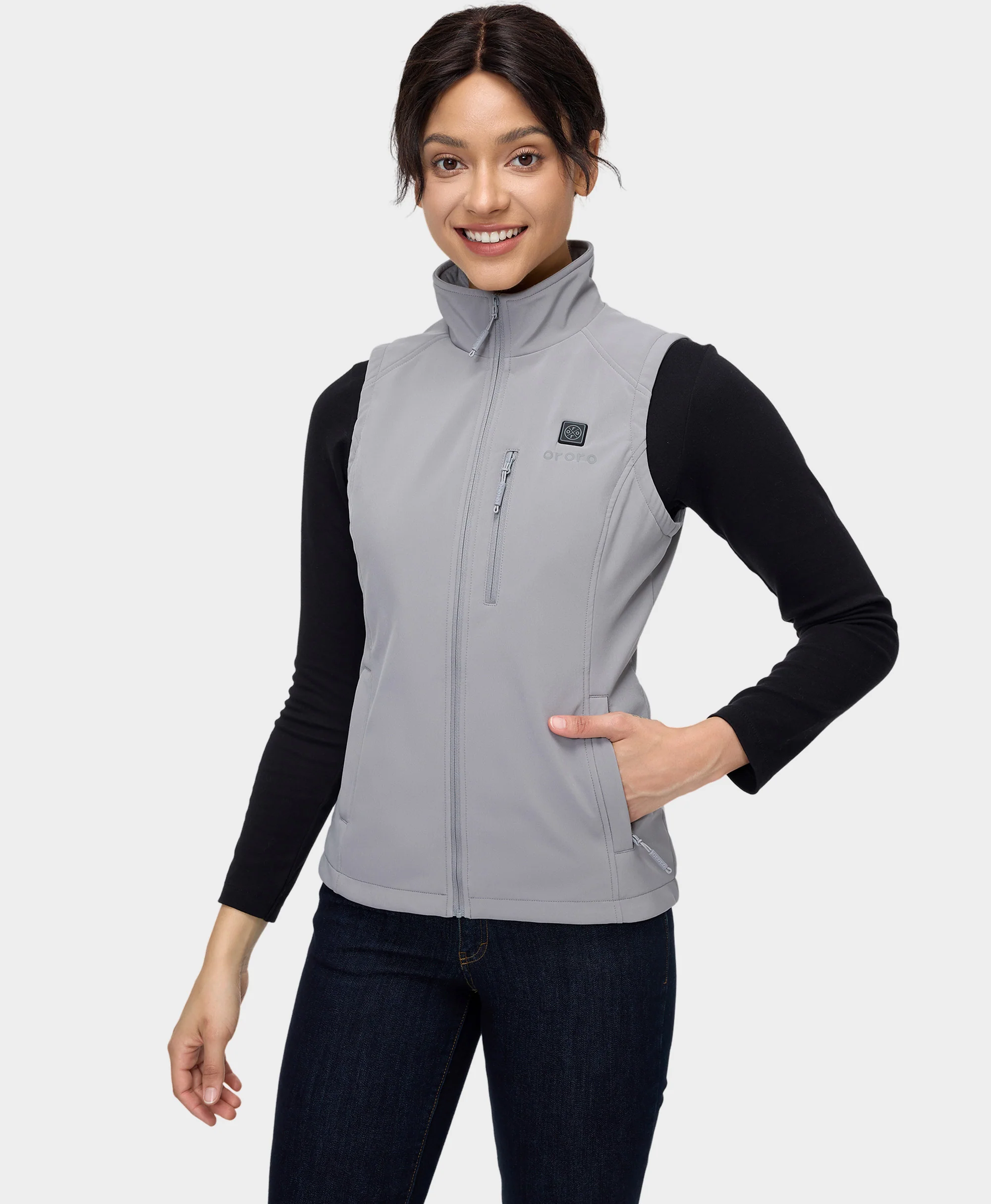 Women's Heated Softshell Vest - Lower Back Heating - Image 12