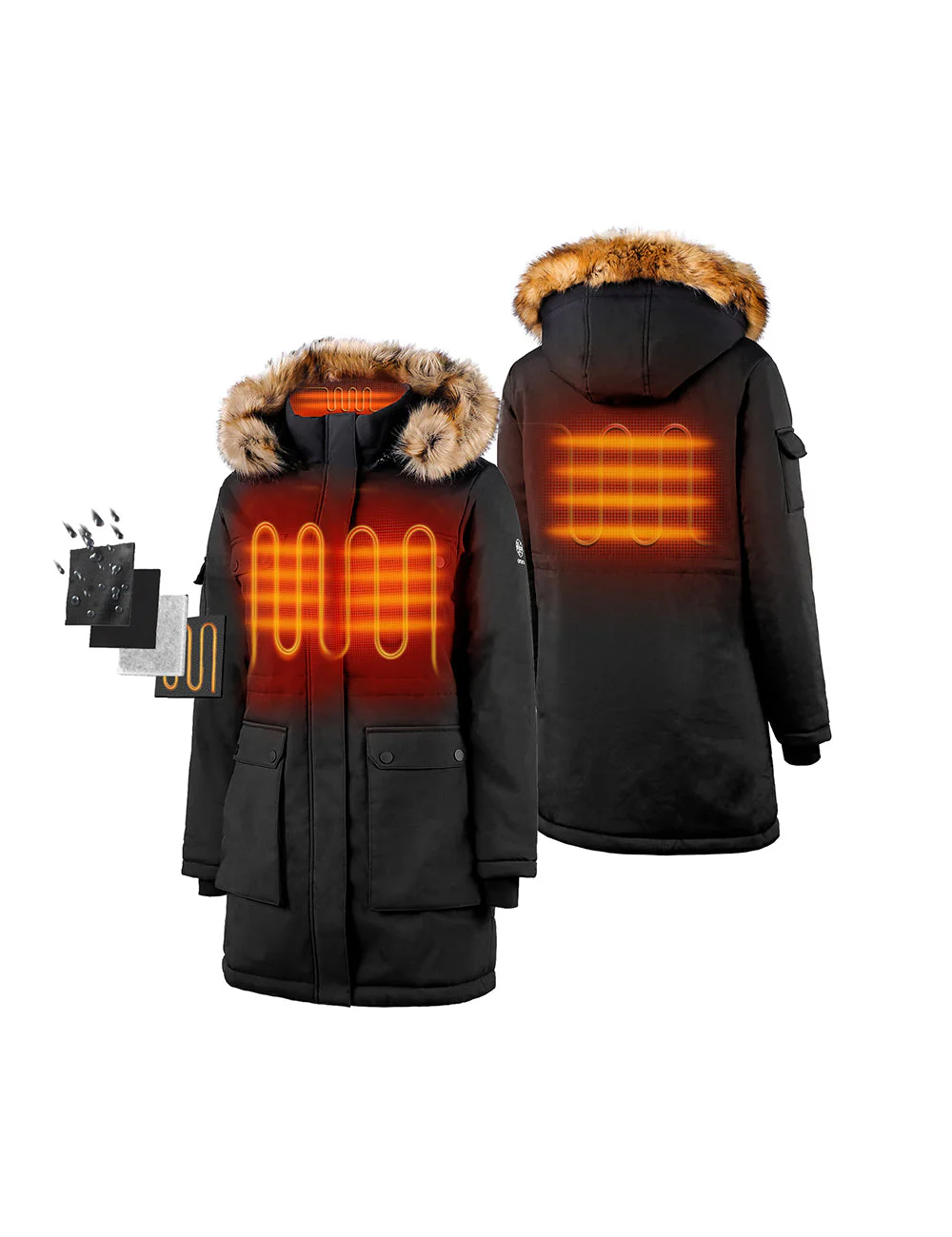 Women's Heated Thermolite® Parka (4 Heating Zones) (Apparel Only) - Image 2