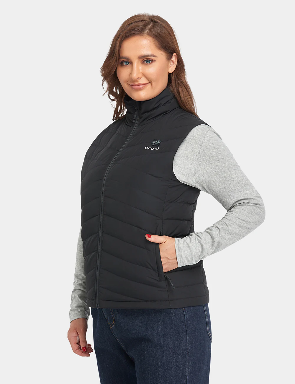 Women's Heated Lightweight Down Vest - Image 8