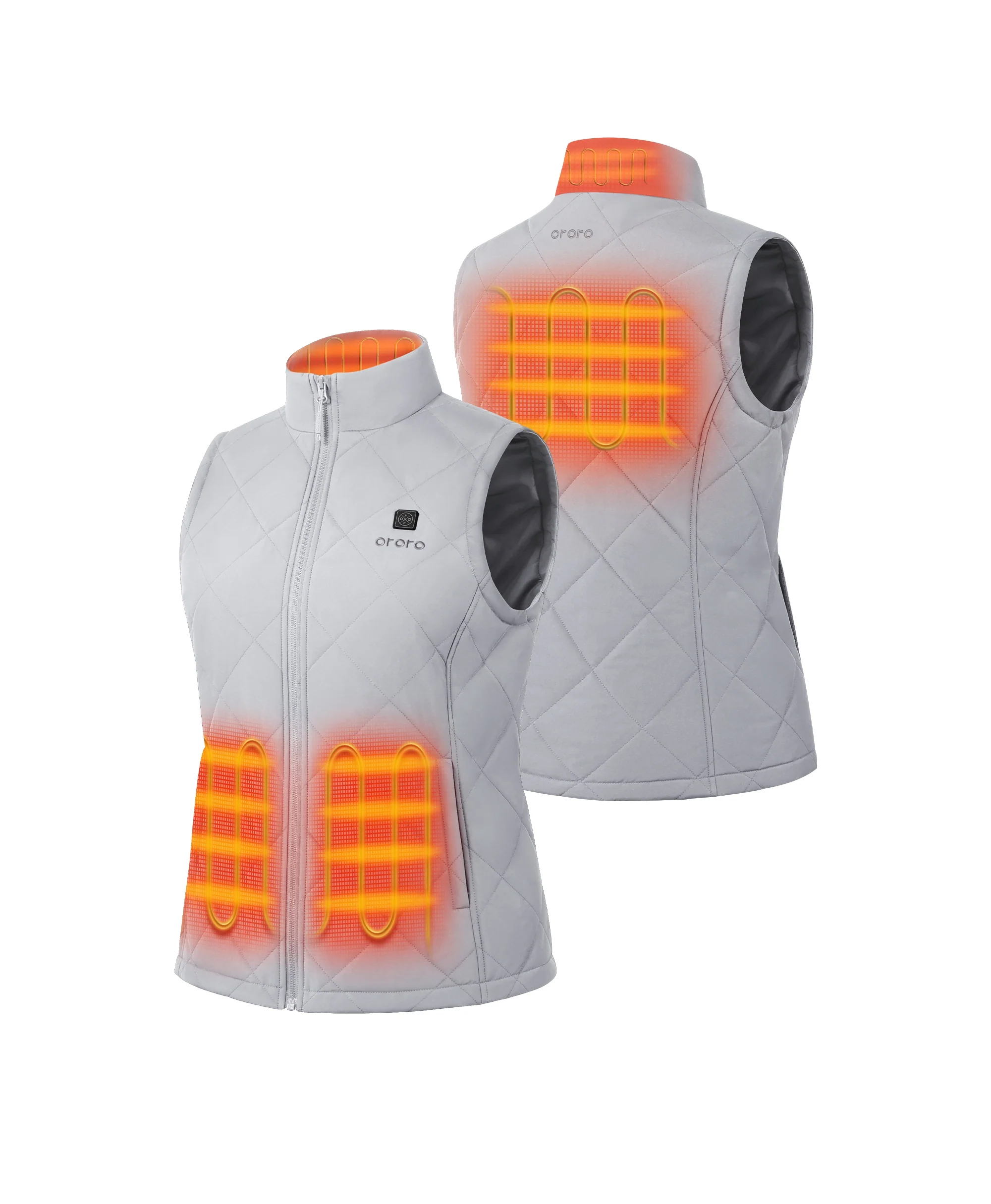 Women's Heated Quilted Vest - New Colors - Image 33