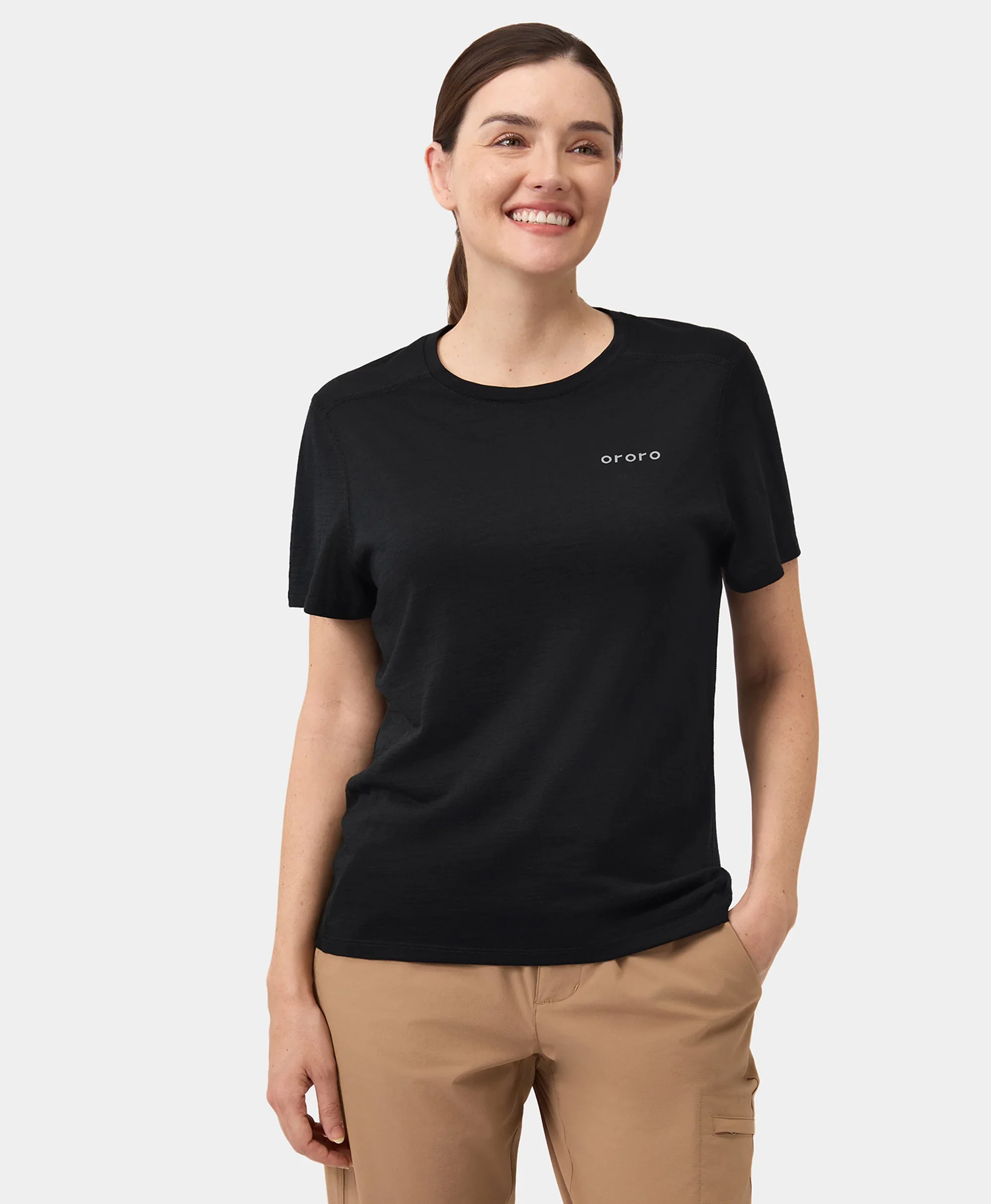 Women's Short Sleeve 100% Wool T-Shirt (Final Sale) - Image 10